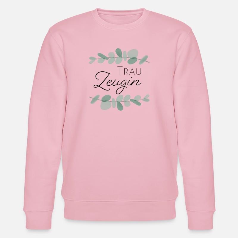 Trauzeugin Eukalyptus - Stanley/Stella Unisex Bio-Sweatshirt CHANGER  - Hellrosa