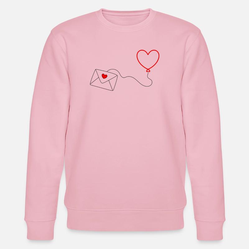 Saint-Valentin, Saint-Valentin, Saint-Valentin - Sweat bio CHANGER Stanley/Stella Unisexe - rose pâle