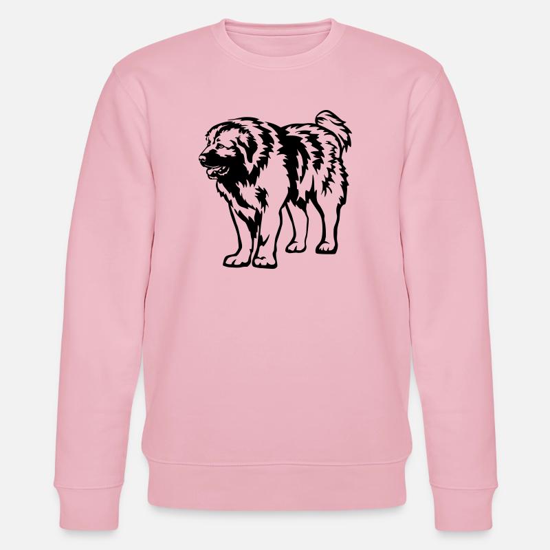 Kaukasischer Owtscharka - Stanley/Stella Unisex Bio-Sweatshirt CHANGER  - Hellrosa