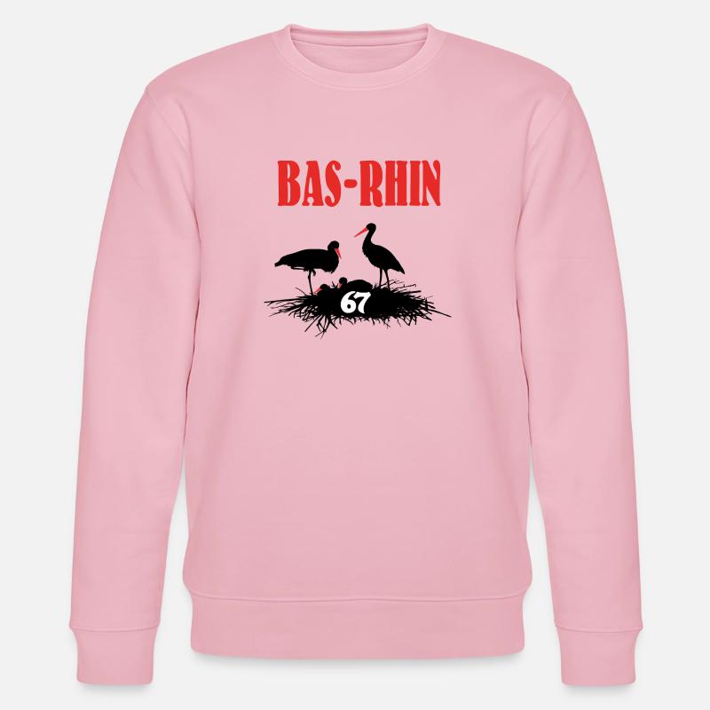 Bas-Rhin - Stanley/Stella Unisex Bio-Sweatshirt CHANGER  - Hellrosa