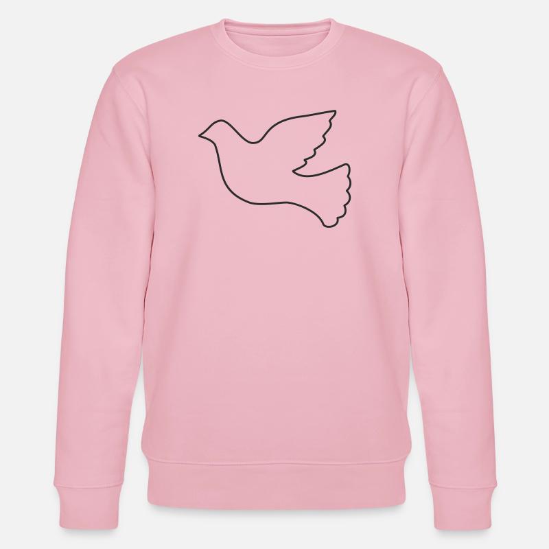 Friedenstaube - Stanley/Stella Unisex Bio-Sweatshirt CHANGER  - Hellrosa