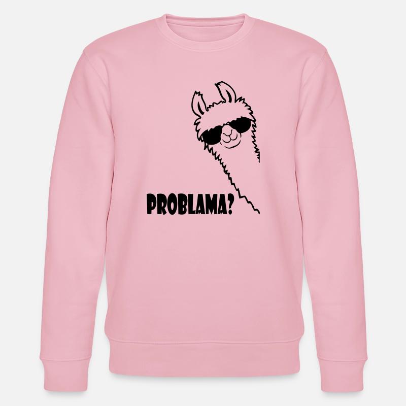 Lama Problama Question - Sweat bio CHANGER Stanley/Stella Unisexe - rose pâle