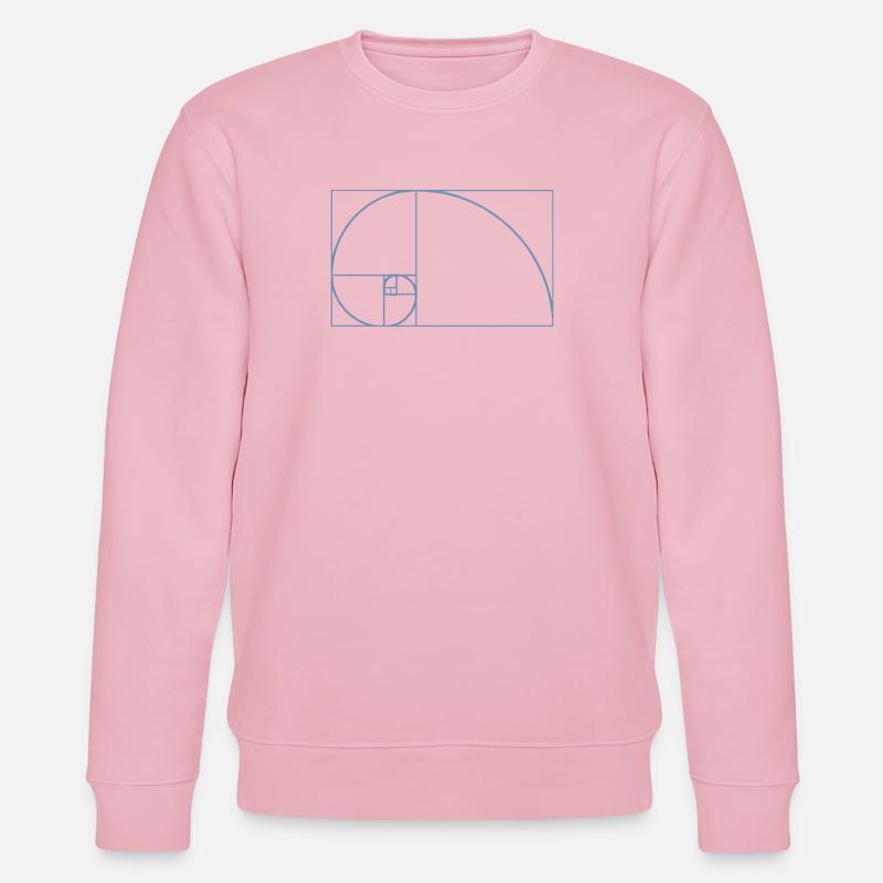 Fibonacci Tshirt - Stanley/Stella Unisex Bio-Sweatshirt CHANGER  - Hellrosa
