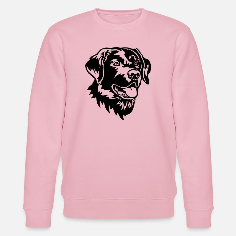 Labrador Kopf - Stanley/Stella Unisex Bio-Sweatshirt CHANGER  - Hellrosa