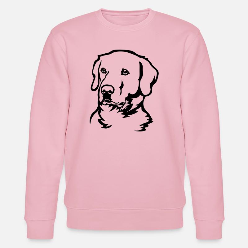 Labrador Kopf - Stanley/Stella Unisex Bio-Sweatshirt CHANGER  - Hellrosa