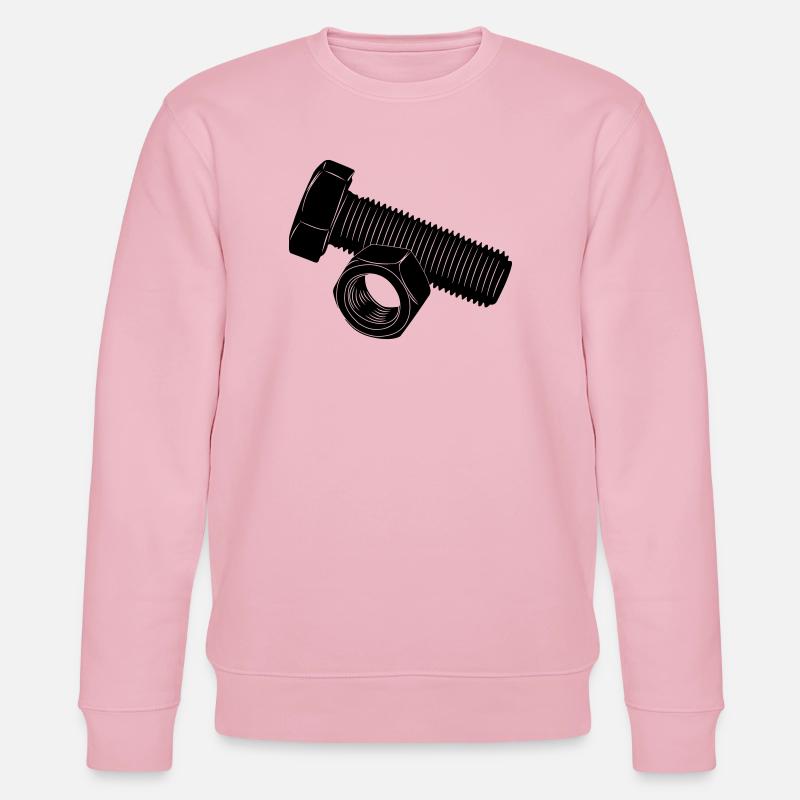 Schraube und Mutter - Stanley/Stella Unisex Bio-Sweatshirt CHANGER  - Hellrosa