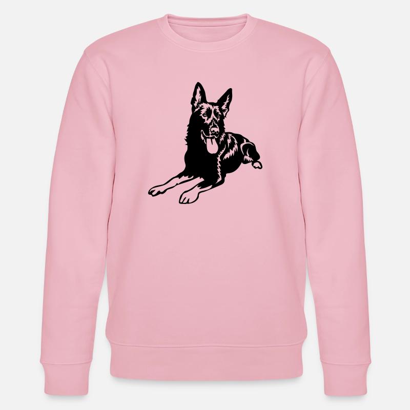 Deutscher Schäferhund - Stanley/Stella Unisex Bio-Sweatshirt CHANGER  - Hellrosa