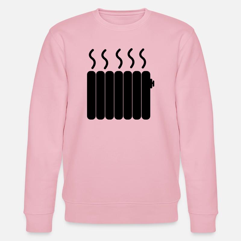 Chauffage central Chauffage central - Sweat bio CHANGER Stanley/Stella Unisexe - rose pâle