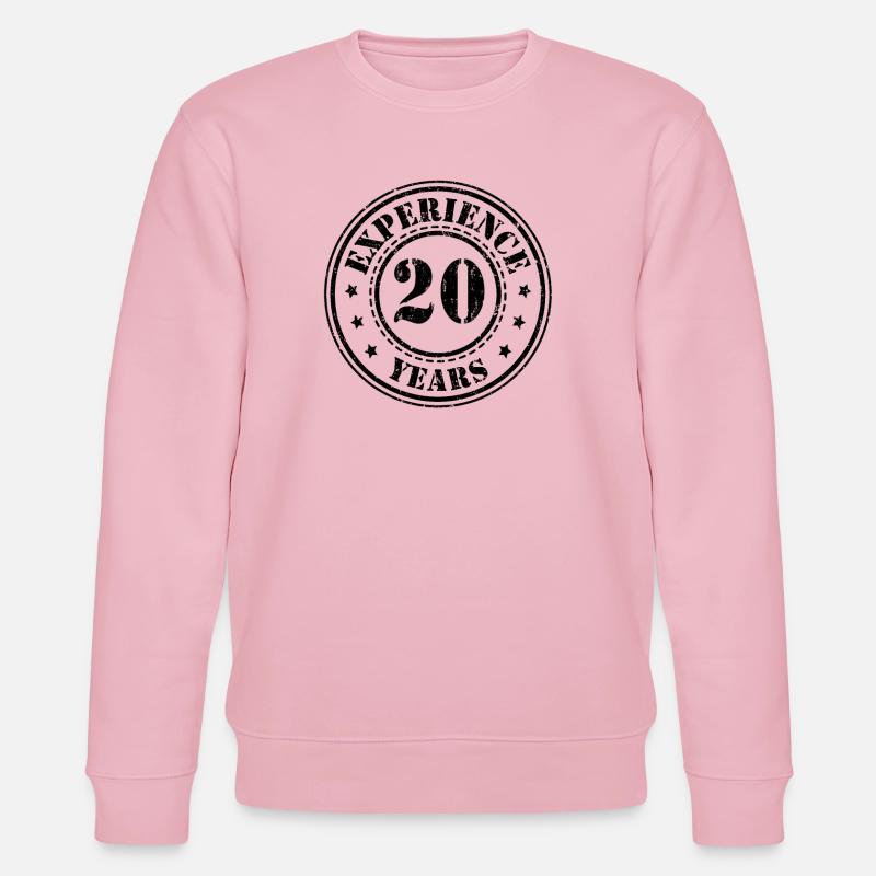 20 ans d’expérience 20 ans - Sweat bio CHANGER Stanley/Stella Unisexe - rose pâle
