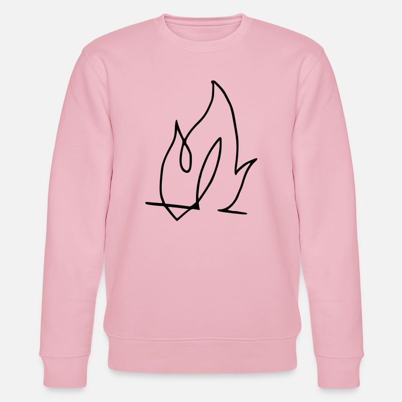 Flamme, Feuer !!! - Stanley/Stella Unisex Bio-Sweatshirt CHANGER  - Hellrosa