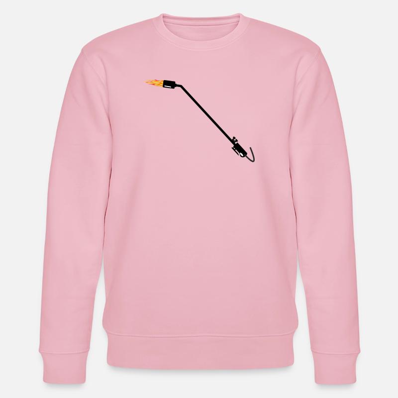 Dachdecker-Gasbrenner - Stanley/Stella Unisex Bio-Sweatshirt CHANGER  - Hellrosa