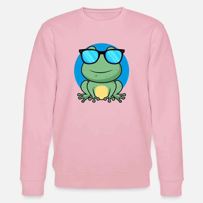 Cool Frog - Stanley/Stella Unisex Bio-Sweatshirt CHANGER  - Hellrosa