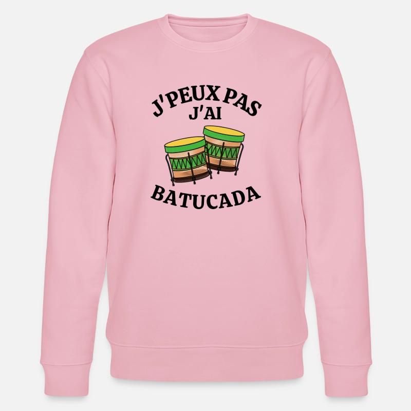 batucada, Brésil, carnaval de rio, samba - Sweat bio CHANGER Stanley/Stella Unisexe - rose pâle