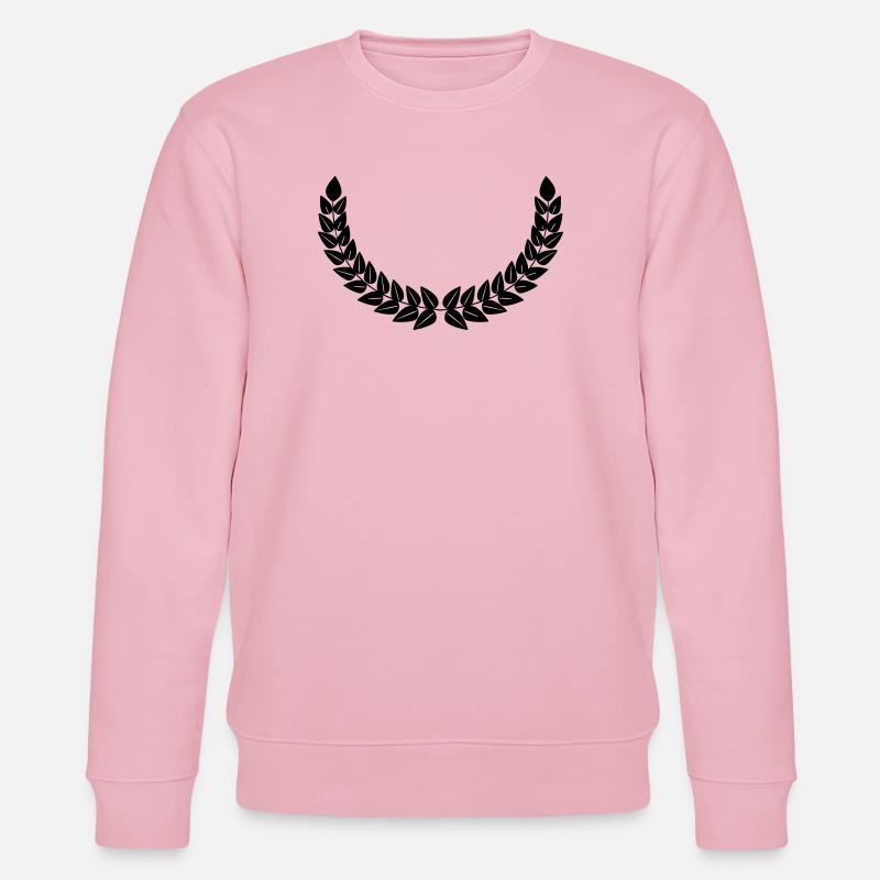 Lorbeerkranz Dekoration - Stanley/Stella Unisex Bio-Sweatshirt CHANGER  - Hellrosa