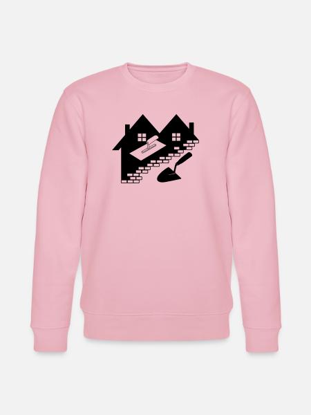 Mason stucco Construction worker - Stanley/Stella CHANGER Unisex Organic Sweatshirt - cotton pink