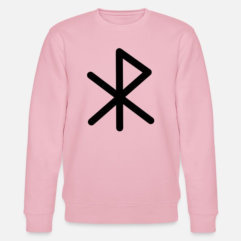 Liebe Viking Runes LIEBE - Stanley/Stella Unisex Bio-Sweatshirt CHANGER  - Hellrosa