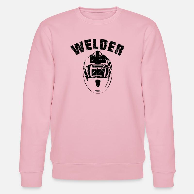 Équipe de soudeurs noir - Sweat bio CHANGER Stanley/Stella Unisexe - rose pâle