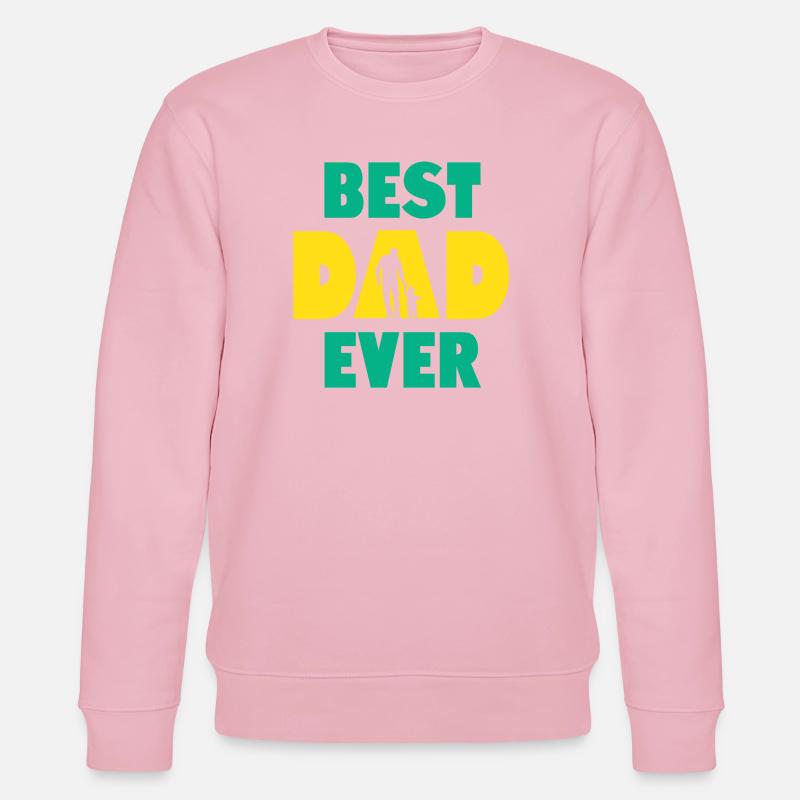 Bester Vater aller Zeiten - Stanley/Stella Unisex Bio-Sweatshirt CHANGER  - Hellrosa