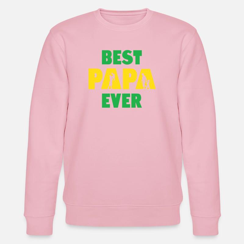 Bester Papa aller Zeiten - Stanley/Stella Unisex Bio-Sweatshirt CHANGER  - Hellrosa