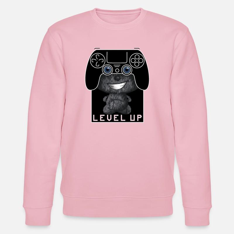 Manette Level Up Mignon - Sweat bio CHANGER Stanley/Stella Unisexe - rose pâle