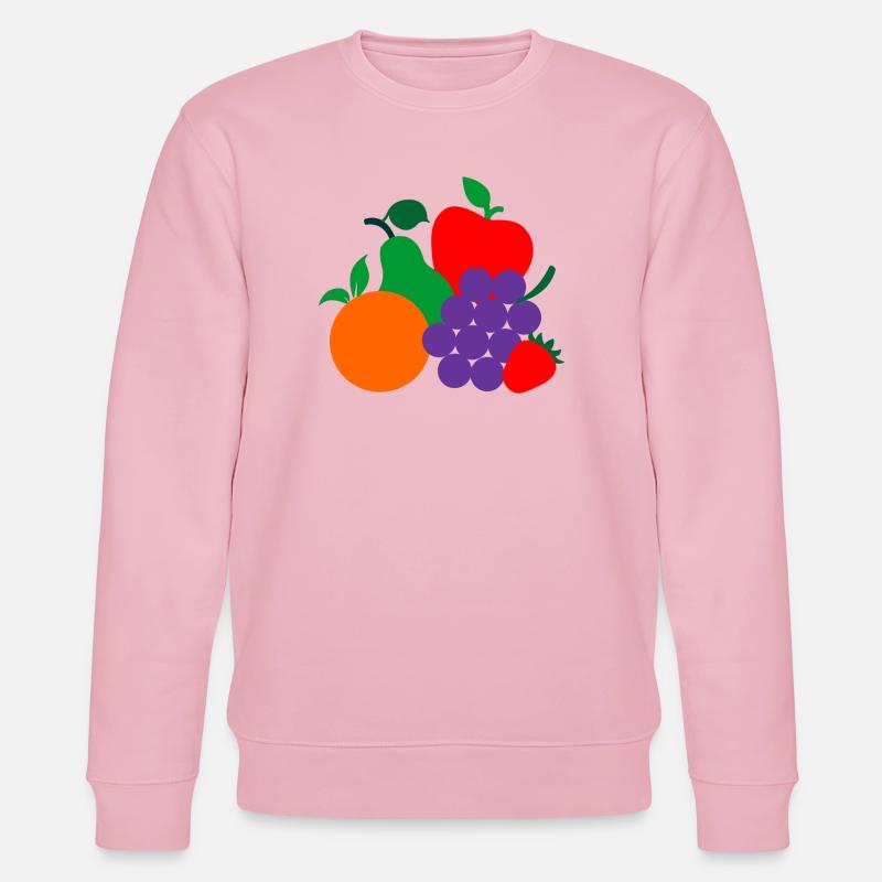 Fruchtlogo dietiste - Stanley/Stella Unisex Bio-Sweatshirt CHANGER  - Hellrosa
