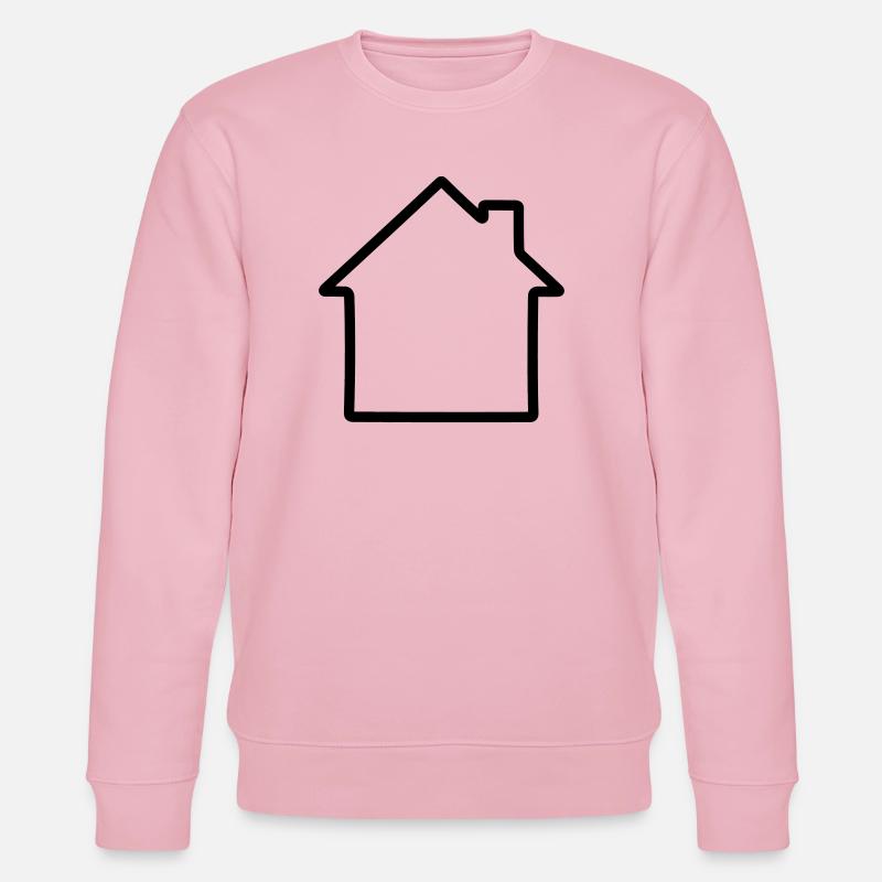 Logo simple de la maison - Sweat bio CHANGER Stanley/Stella Unisexe - rose pâle