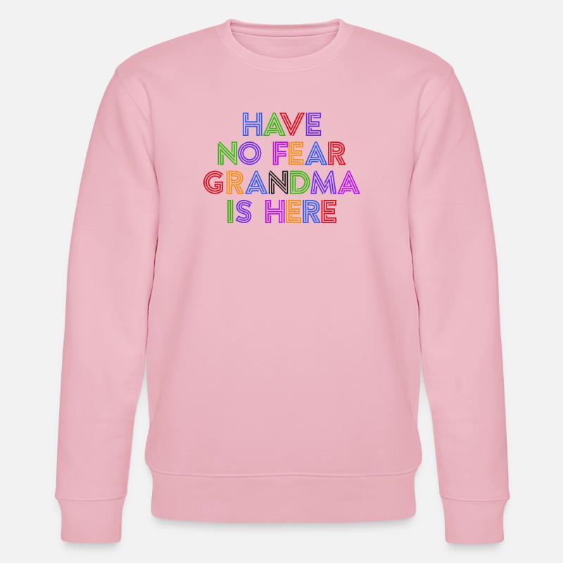 Pensionistin Alte Frau Statement Oma Großmutter - Stanley/Stella Unisex Bio-Sweatshirt CHANGER  - Hellrosa