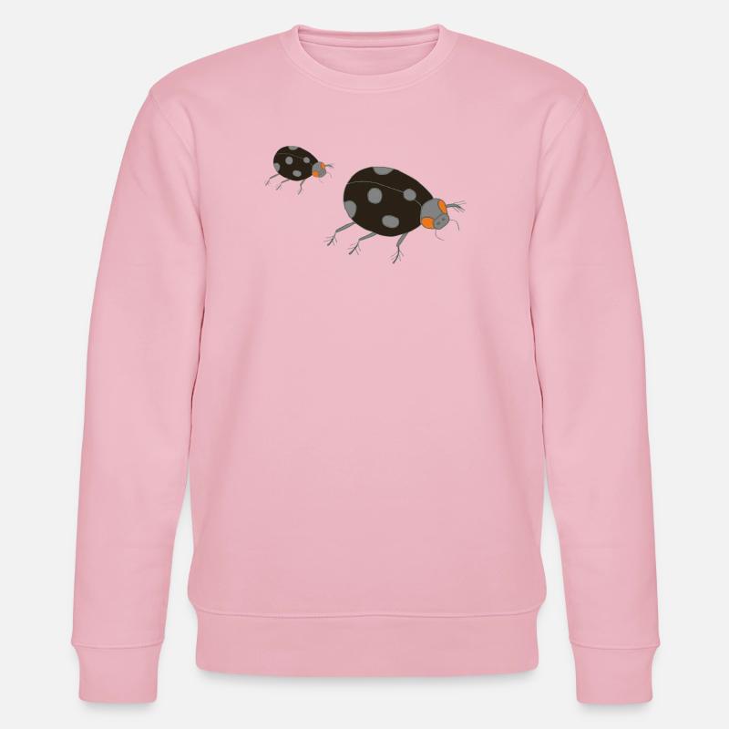 marienkäfer dunkel - Stanley/Stella Unisex Bio-Sweatshirt CHANGER  - Hellrosa