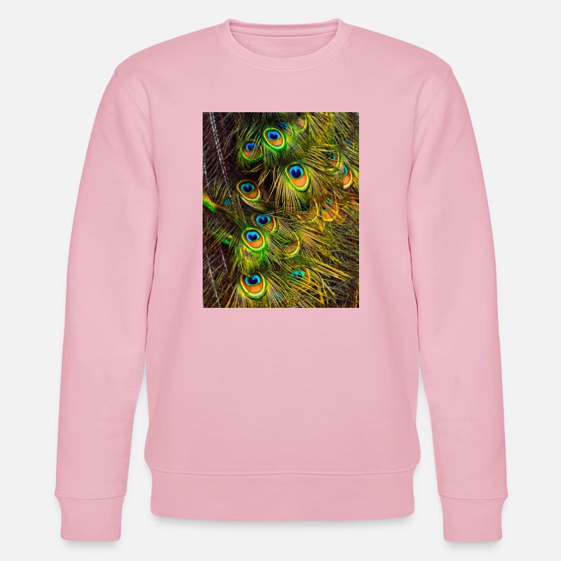 Pfauenfedern  - Stanley/Stella Unisex Bio-Sweatshirt CHANGER  - Hellrosa