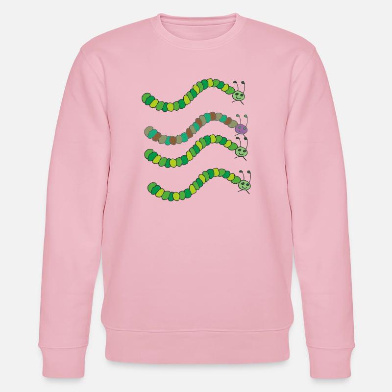 variété de chenille - Sweat bio CHANGER Stanley/Stella Unisexe - rose pâle