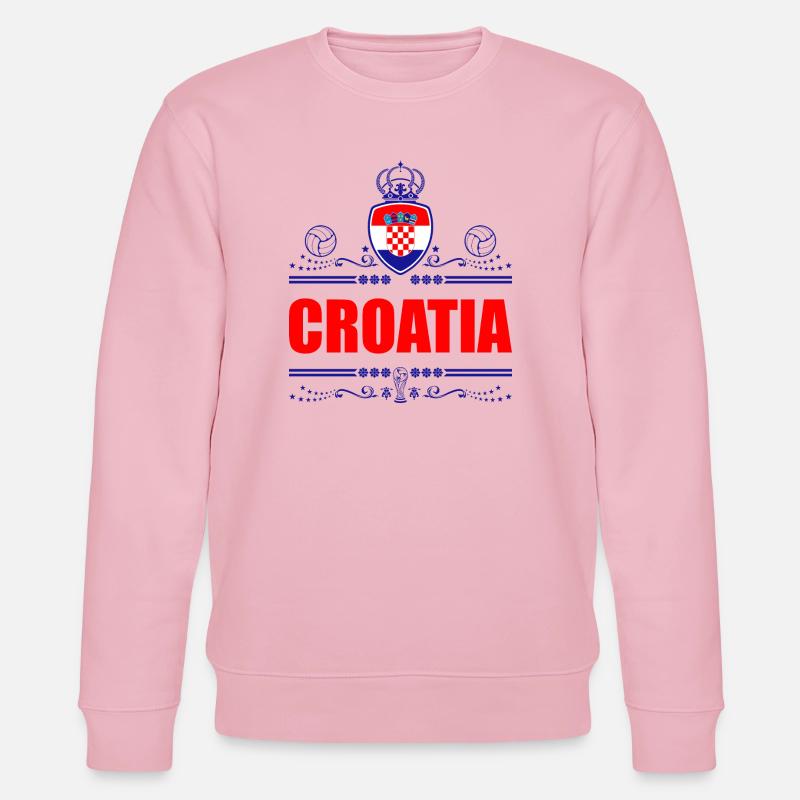 KROATIEN VIGNETTE - Stanley/Stella Unisex Bio-Sweatshirt CHANGER  - Hellrosa