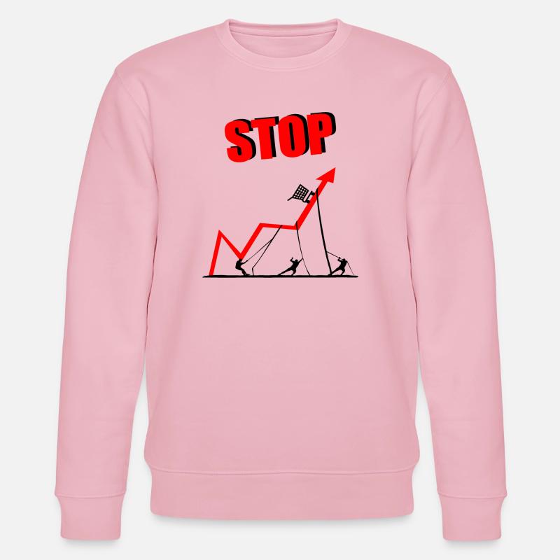 Inflation Lebensmittel Preise - Stanley/Stella Unisex Bio-Sweatshirt CHANGER  - Hellrosa