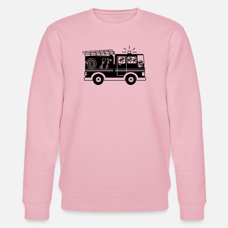 Fire engine - Stanley/Stella CHANGER Unisex Organic Sweatshirt - cotton pink
