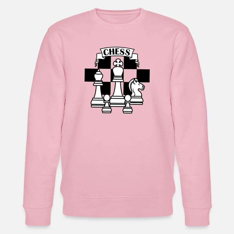 Pièces d’échecs blanches - Sweat bio CHANGER Stanley/Stella Unisexe - rose pâle