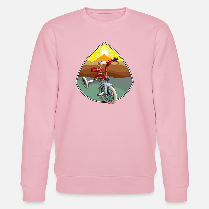Dreirad fühlt sich gut an - Stanley/Stella Unisex Bio-Sweatshirt CHANGER  - Hellrosa