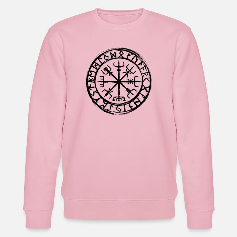 Vegvisir Kompass - Stanley/Stella Unisex Bio-Sweatshirt CHANGER  - Hellrosa