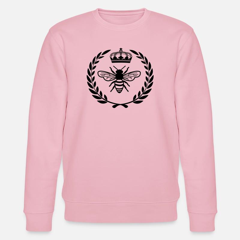 Mit Königin im Lorbeerkranz - Stanley/Stella Unisex Bio-Sweatshirt CHANGER  - Hellrosa