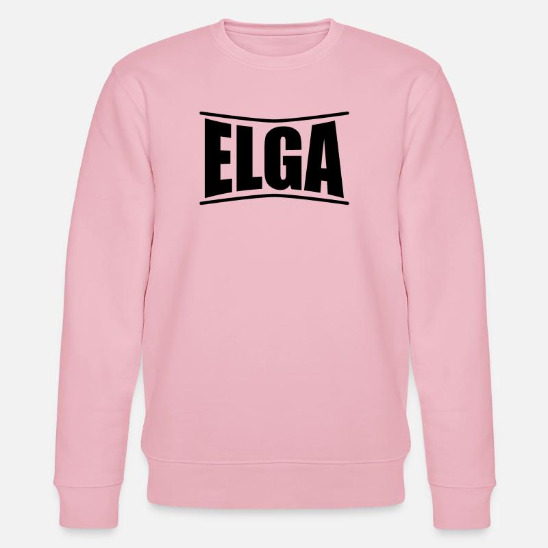 Elga T-Shirt Geschenkidee - Stanley/Stella Unisex Bio-Sweatshirt CHANGER  - Hellrosa