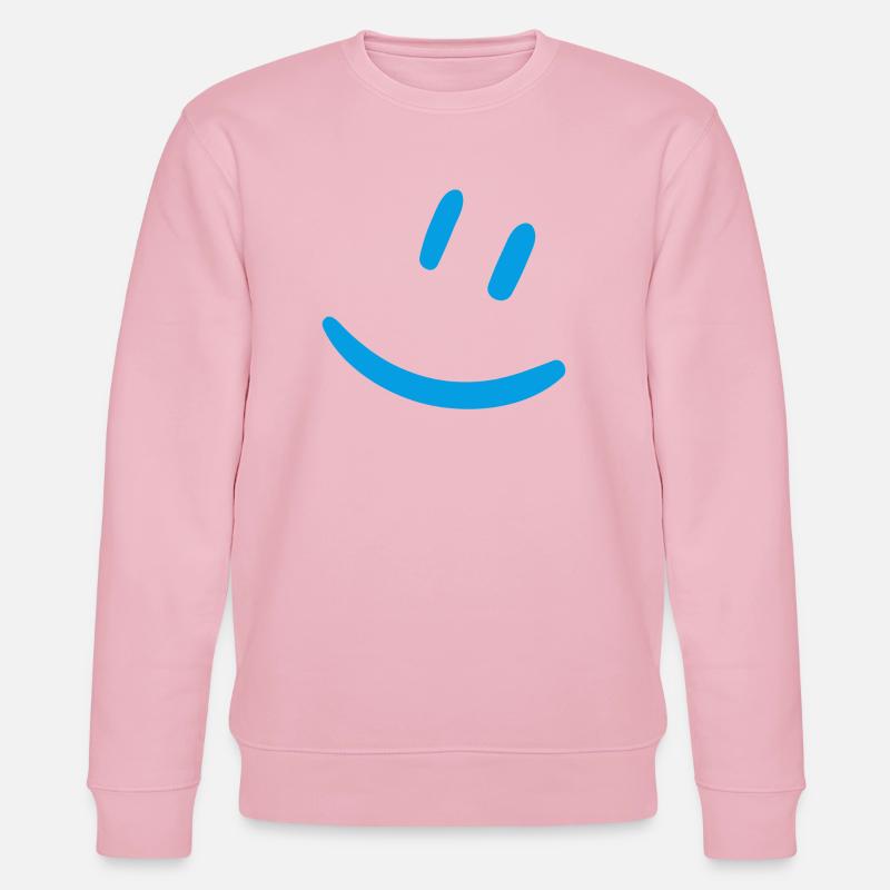 Smily türkis - Stanley/Stella Unisex Bio-Sweatshirt CHANGER - Hellrosa