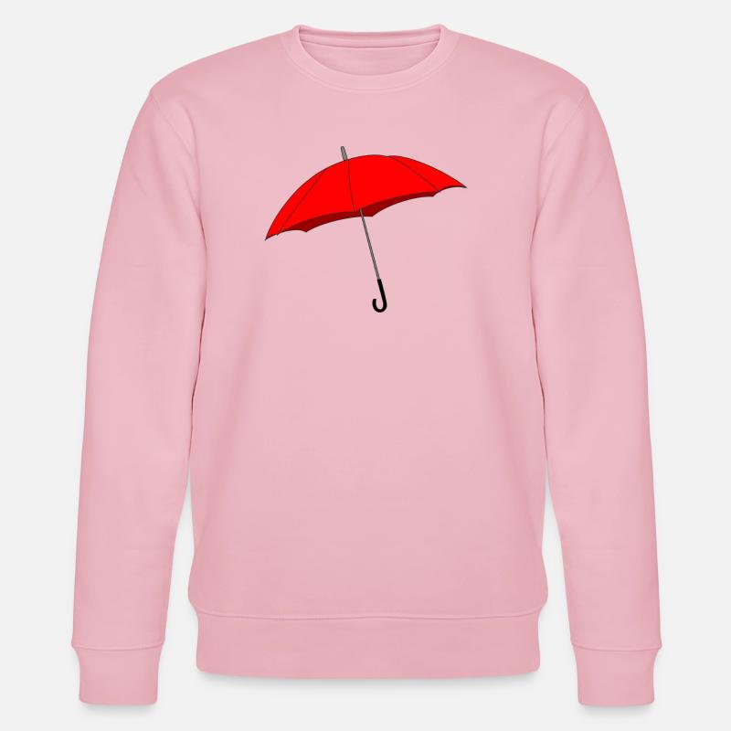 Roter Regenschirm - Stanley/Stella Unisex Bio-Sweatshirt CHANGER  - Hellrosa