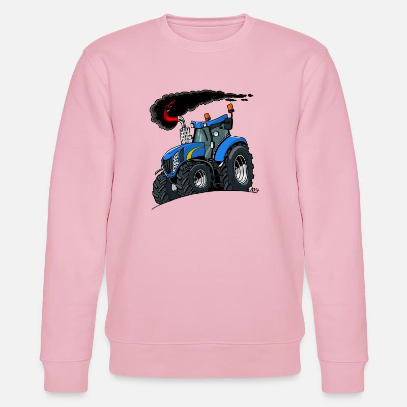 Blauer Traktor - Stanley/Stella Unisex Bio-Sweatshirt CHANGER  - Hellrosa