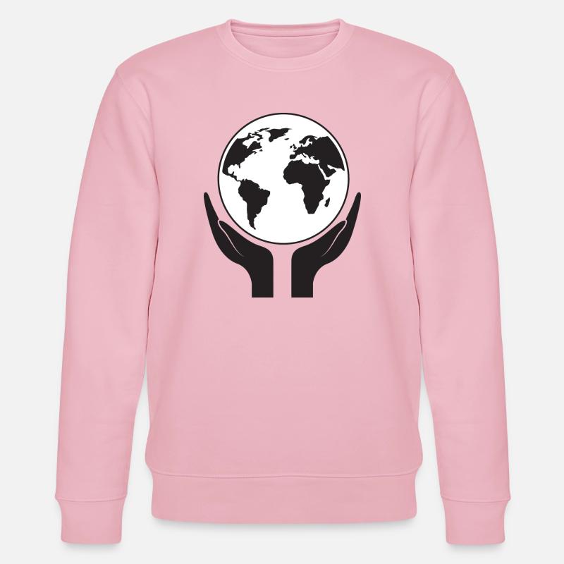 Save our planet - Stanley/Stella CHANGER Unisex Organic Sweatshirt - cotton pink