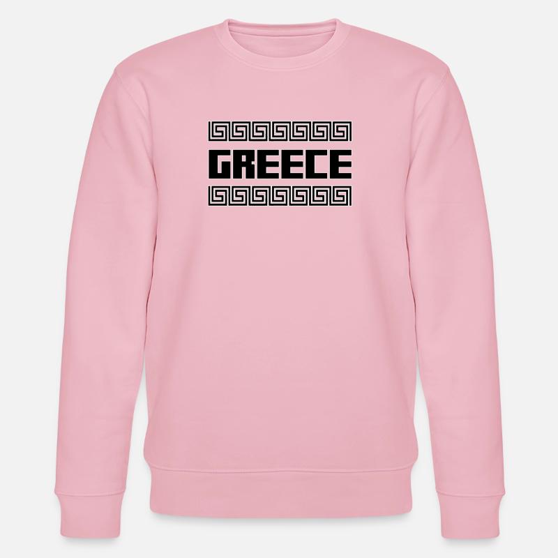 Grèce Pays Îles Hellas Symbole Cadeau - Sweat bio CHANGER Stanley/Stella Unisexe - rose pâle