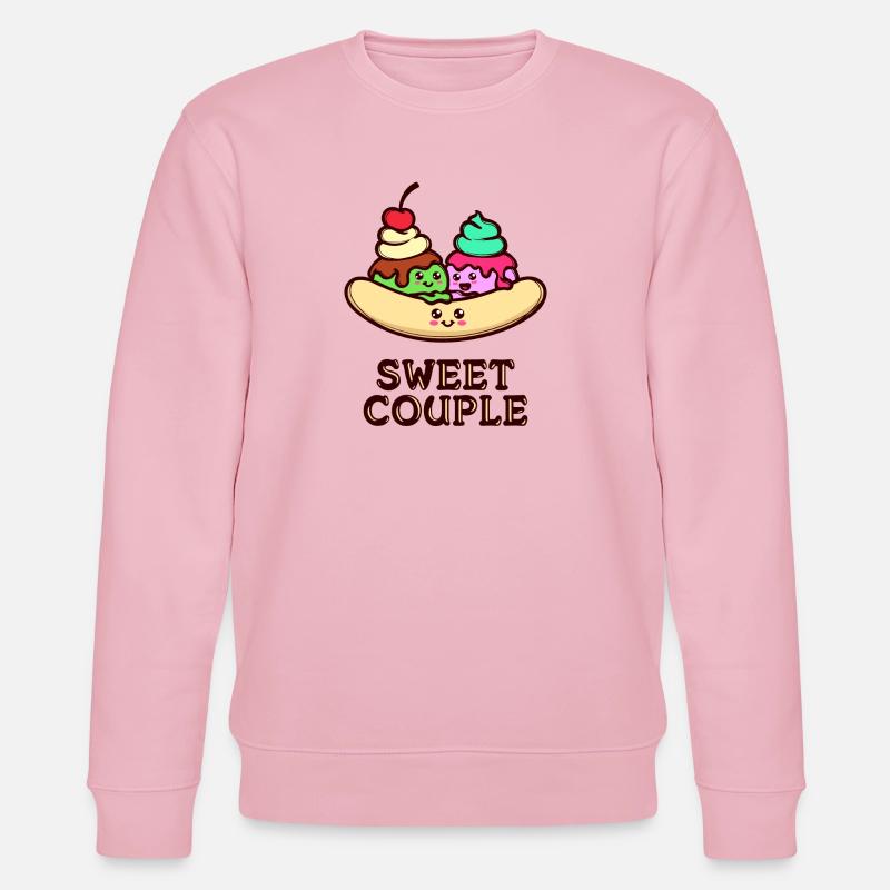 Süßigkeiten Statement Nachspeise Lecker Backen - Stanley/Stella Unisex Bio-Sweatshirt CHANGER  - Hellrosa