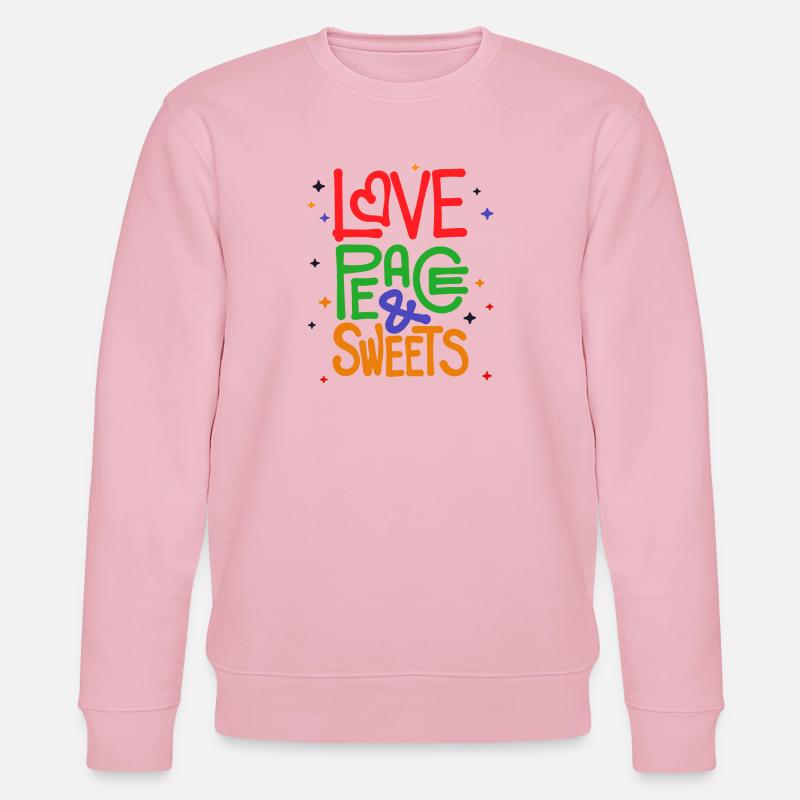 Sweets Statement Dessert Snacking Délicieux - Sweat bio CHANGER Stanley/Stella Unisexe - rose pâle