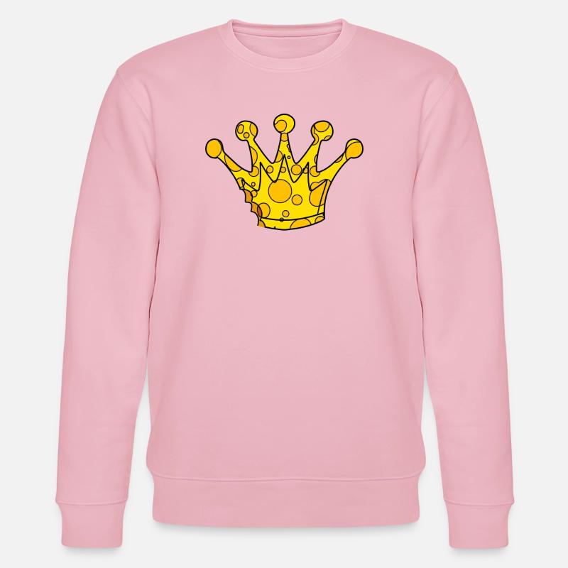 Krone Symbol Käse - Stanley/Stella Unisex Bio-Sweatshirt CHANGER - Hellrosa