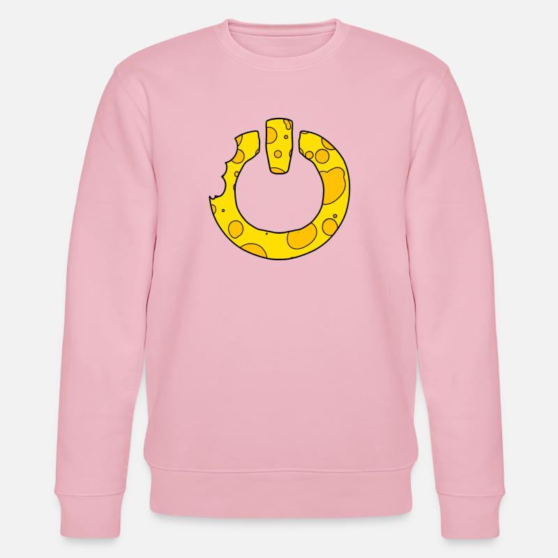 Cheese Power on Switch - Stanley/Stella CHANGER Unisex Organic Sweatshirt - cotton pink
