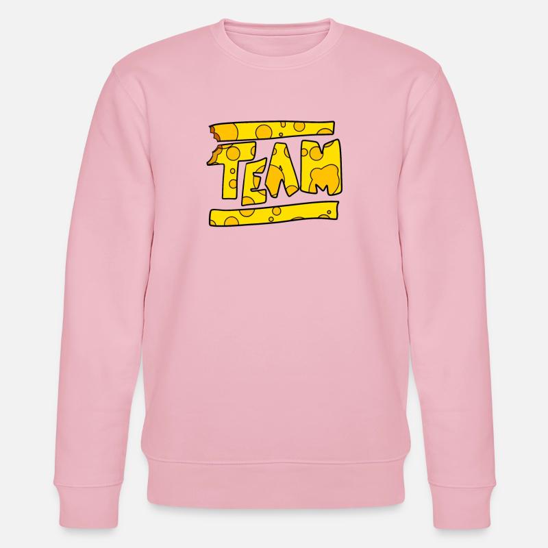 Cheese Team - Stanley/Stella CHANGER Unisex Organic Sweatshirt - cotton pink