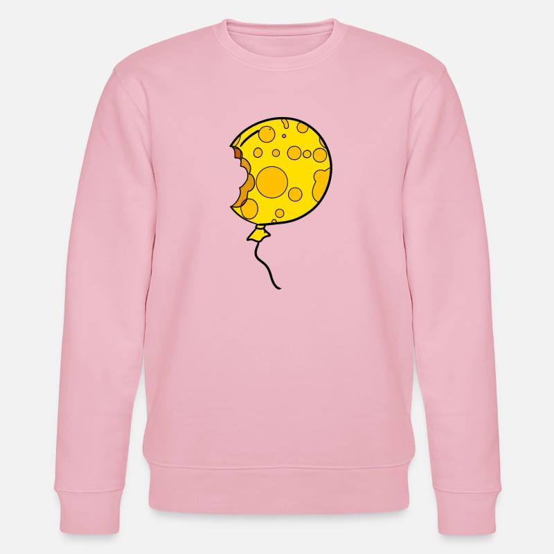 Cheese Balloon - Stanley/Stella CHANGER Unisex Organic Sweatshirt - cotton pink