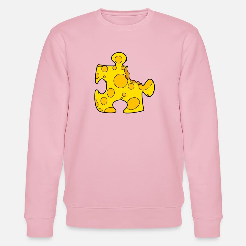 Puzzle de fromage - Sweat bio CHANGER Stanley/Stella Unisexe - rose pâle
